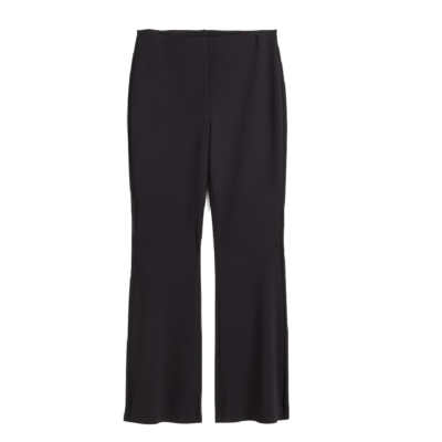 Ausgestellte Hose schwarz