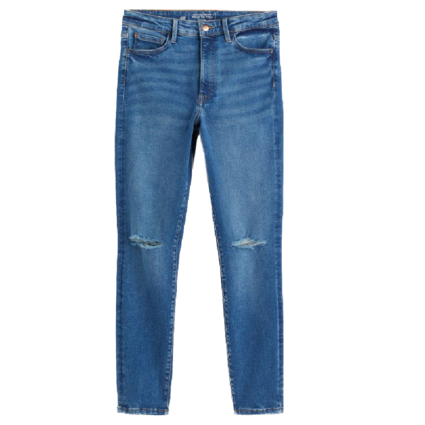 Blaue Skinny Jeans
