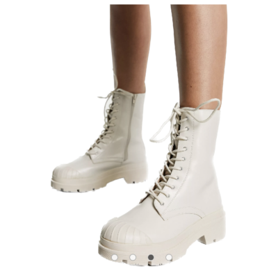Boots Wide Fit beige