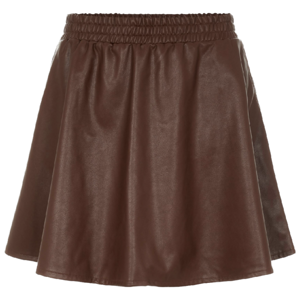 Leder Rock braun