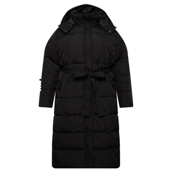 Schwarzer Parka