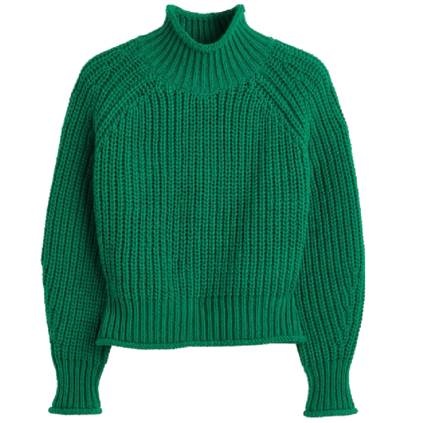 grüner Pulli