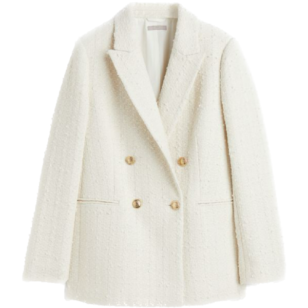 Blazer Stoff Beige