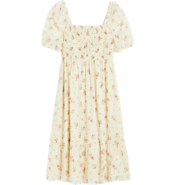 Off Shoulder Kleid Blumenmuster